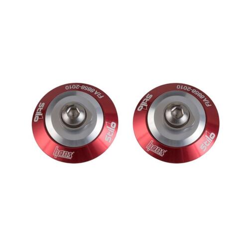 HANS Helmet Hook, Post Anchors Red, Compatible with Stilo SAH Helmets