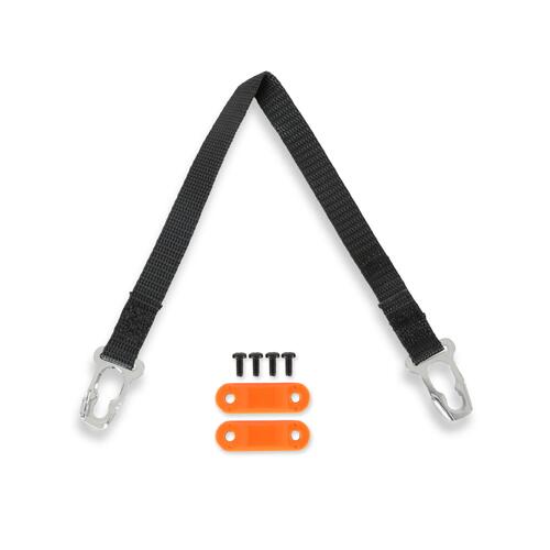 HANS Helmet Restraint Strap, Sliding Tethers, HANS Zero, Quick Click, Standard, 18 in.