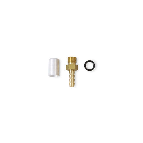 Hilborn Fitting Hose End, Strt #3 3/8-24, Brass