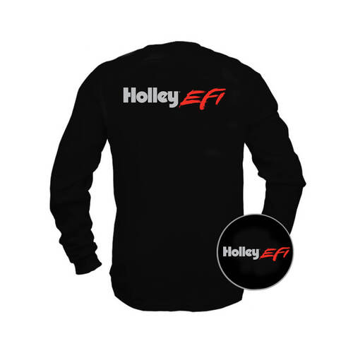 Holley EFI Long Sleeve T-Shirt, Black, Men's