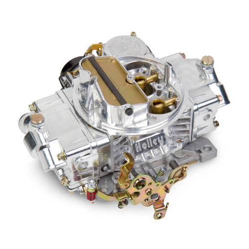 Holley Carburettor, Street, 600 CFM, 4160 Model, 4 Barrel, Electric, Gasoline, Shiny, Aluminum, Each