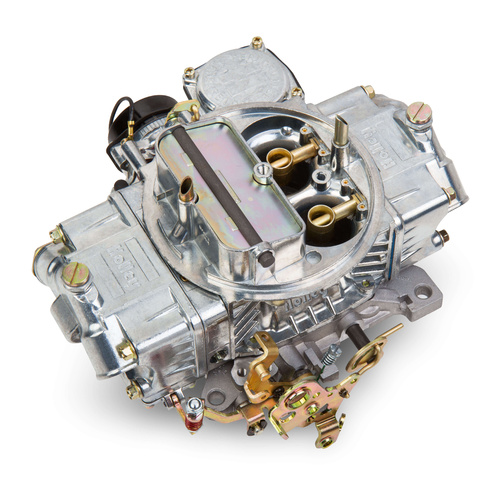 Holley Carburettor, Street, 750 CFM, 4160 Model, 4 Barrel, Electric, Gasoline, Shiny, Aluminum, Each