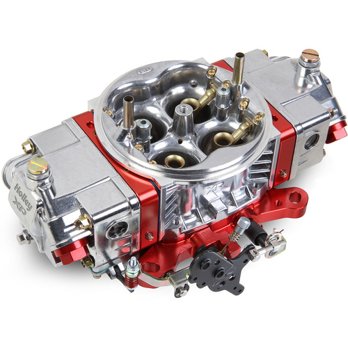 Holley Carburettor Ultra XP Race 600 CFM 4-Barrel Tumble Polished Red Anodized Metering Blocks