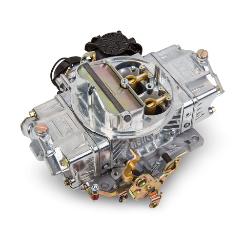 Holley Carburettor, Street Avenger, 570 CFM, 4150 Model, 4 Barrel, Electric, Gasoline, Shiny, Aluminum, Each
