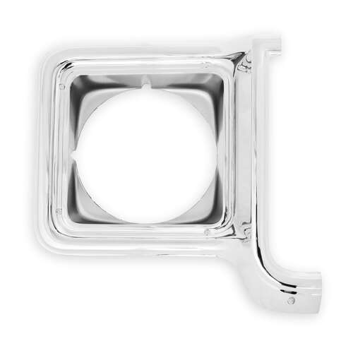 Holley Headlight Bezel, Chrome, 1973-1978 C/K Series Pickup & Blazer Jimmy Suburban, Passenger Side, Each