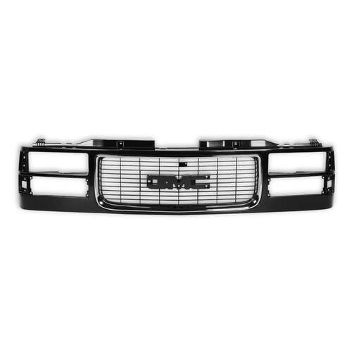 Holley Grille, Black/Chrome, 1994-1998 GMC GMT400 Series (OBS) Pickup, Each