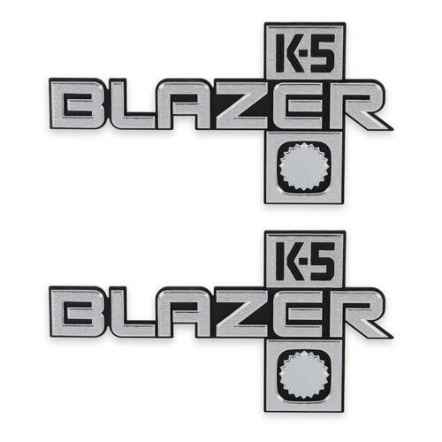 Holley Fender Emblem, Silver, 1981-1988 Blazer, Driver/Passenger Side, Each