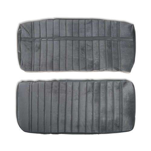 Holley Seat Upholstery, Grey/Charcoal, 1973-1980 C/K Series Standard Cab Pickup, Each