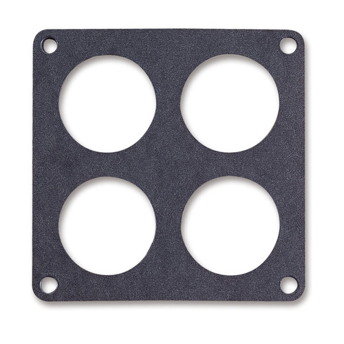 Holley Carburetor Base Plate Gasket, Paper, 4-barrel, Dominator 4500, 4-hole, 0.063 in. Thick, Each