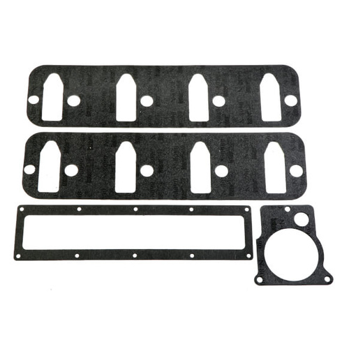 Weiand Intake Gaskets, Replacement, 2.610 in. x 1.090 in, Thick, Composite, Small Block For Chevrolet LS Engines, Set