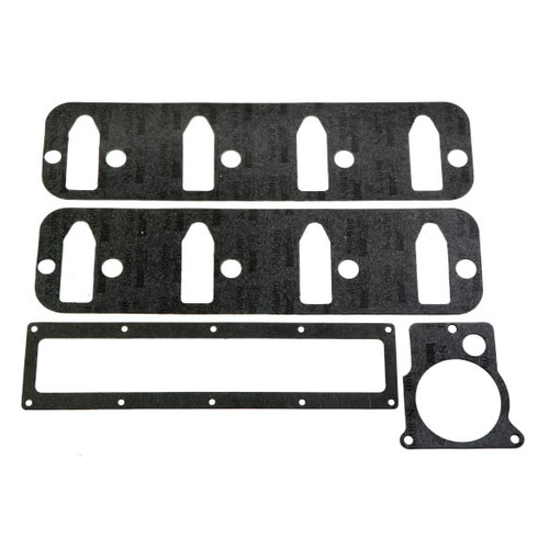 Weiand Intake Gaskets, Replacement, 2.610 in. x 1.090 in., Thick, Composite, Small Block For Chevrolet LS Engines, Set