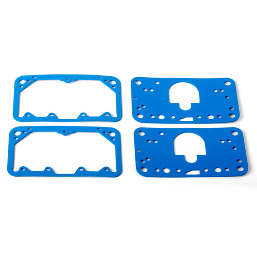 Holley Gaskets, 4150, Blue Reusable Fiber, Metering Block, Fuel Bowl, Kit