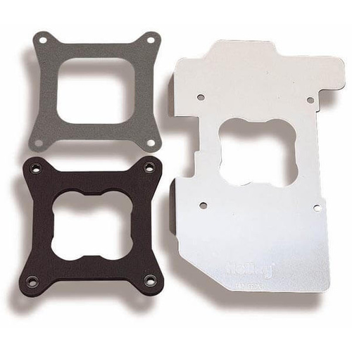 Holley Carburetor Heat Shield, Aluminium, .250 in. Thick, Square Bore, Kit