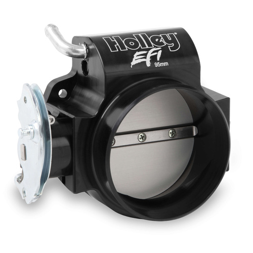 Holley EFI Throttle Body, LS, MPI, 1 Venturi, 95mm, Billet Aluminium, Black Anodised, For Chevrolet, Small Block LS, Each