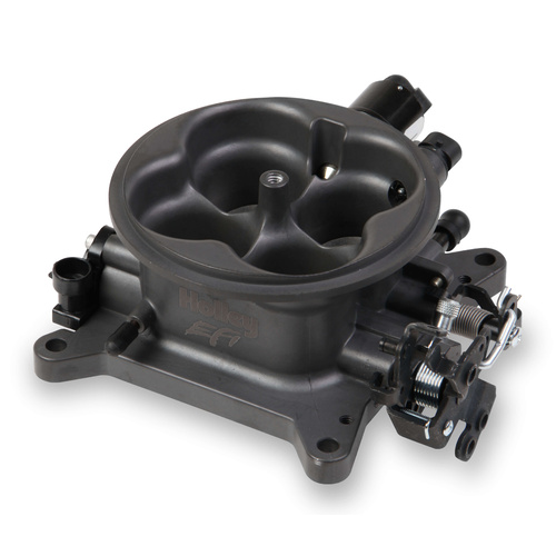 Holley EFI Throttle Body, Universal, Multi-Port, EFI, 4150 Square Bore, 1, 000 cfm, Cast Aluminium, Gray Anodised, Each
