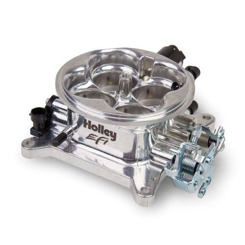 Holley EFI Throttle Body, Universal, Multi-Port, EFI, 4150 Square Bore, 1, 000 cfm, Cast Aluminium, Polished, Each