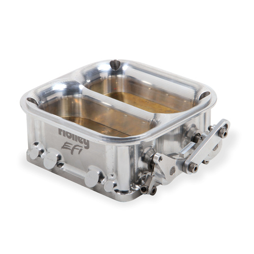 Holley EFI Throttle Body, EFI Dominator, MPI, 2, 550 cfm, Billet Aluminium, Natural, 4500 Holley Bolt Pattern, Each