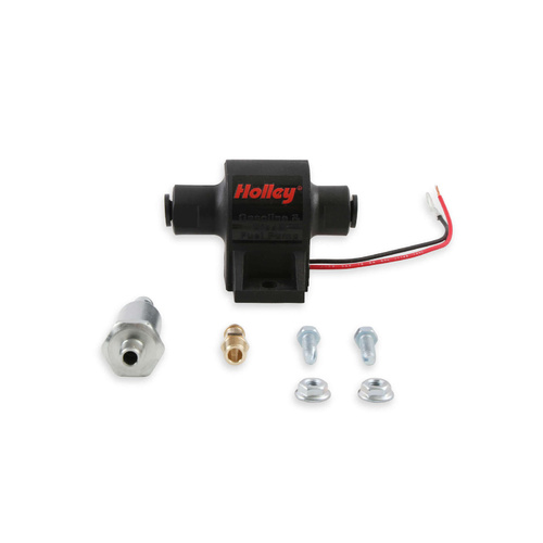 Holley Fuel Pump, Electric, 34 GPH, Diesel, Carbureted, Universal, Steel, Black, Each