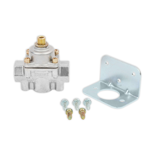 Holley Fuel Pressure Regulator, Bypass Style, Natural, Carbureted, Gasoline, Each