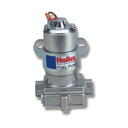 Holley Fuel Pump, Electric, 110 GPH, Gasoline, Carbureted, Universal, Aluminum, Silver, Each