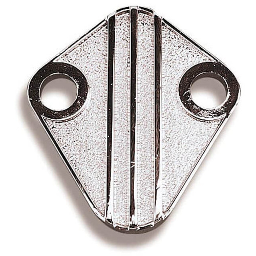 Holley Fuel Pump Block-Off Plate, Steel, Chrome Plated, For Chrysler, Big, Small Block, V8, Each