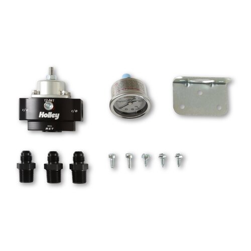 Holley Efi Fuel Pumps, 12-841 Regulator Kit, Gauge And Fittings