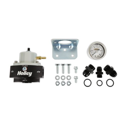 Holley Efi Fuel Pumps, 12-846 Regulator Kit, Gauge And Fittings