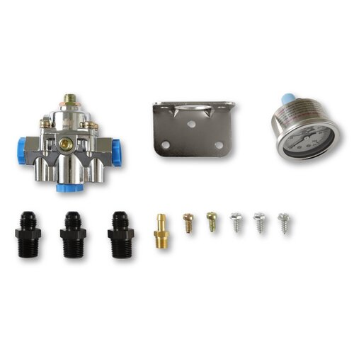 Holley Efi Fuel Pumps, 12-881 Regulator Kit, Gauge And Fittings