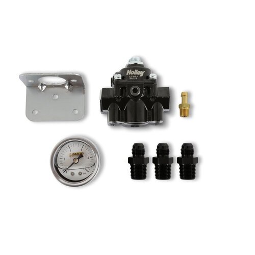 Holley Efi Fuel Pumps, 12-887 Regulator Kit, Gauge And Fittings