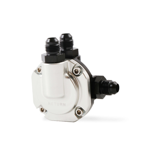 Holley Fuel Pressure Regulator, Billet Aluminium, Black/Clear Anodised, Inline, Return, 59.5 psi, -6 AN Male Threads, Each