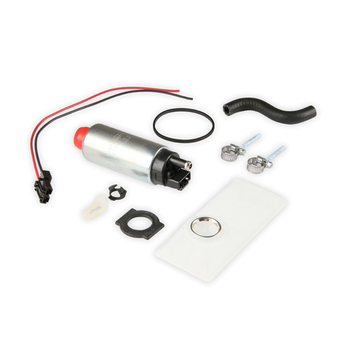 Holley Fuel Pump, In-Tank, Electric, 50 GPH, Gasoline, EFI, 1985-1997 Mustang Except Cobra, Steel, Silver, Each