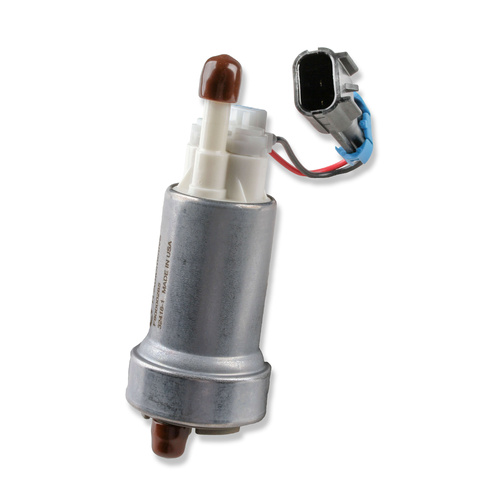 Holley Fuel Pump, In-Tank, 124 GPH, Gasoline/E85 Compatible, EFI, Universal, Steel, Silver, Each
