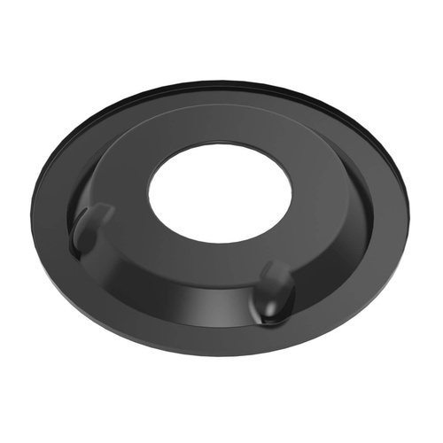 Holley Air Cleaner Bottom, Dropped Base, Steel, Black Painted, 14 in. Diameter, Each