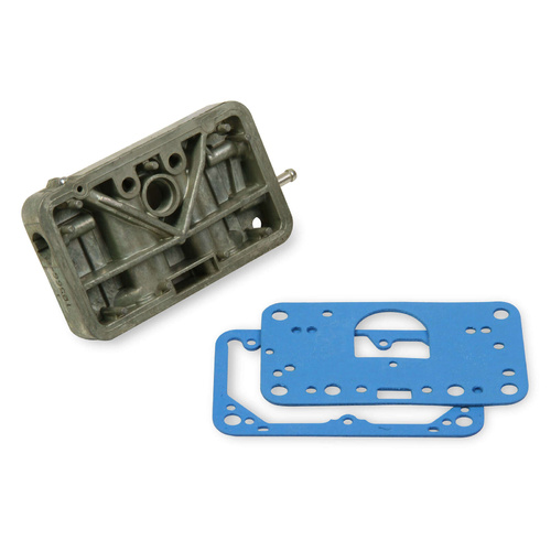 Holley Metering Block, Primary, Replacement, Cast Aluminium, Gold Iridited, 4160 Series Carburetors, Each