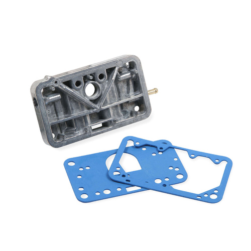 Holley Metering Block, Primary, Replacement, Cast Aluminium, Silver Anodised, 4160 Series Carburetors, Each