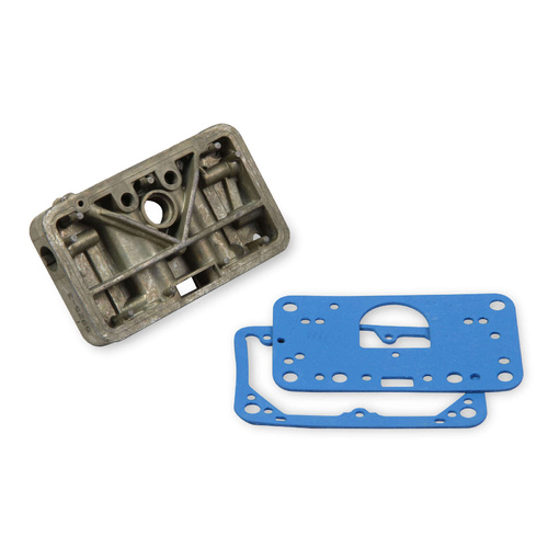 Holley Metering Block, Primary, Replacement, Cast Aluminium, Gold Iridited, 2300 Series Carburetors, Each