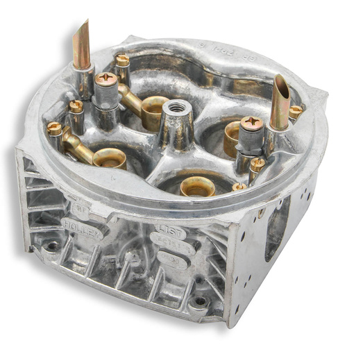 Holley Carburetor, Main Body, Square Bore, 4-Barrel, 0-82751, Shiny Finish, Each