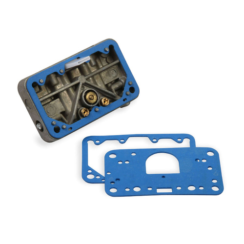 Holley Carburetor Metering Block, Replacement, Cast Aluminium, Silver Anodised, R80541-1, Each