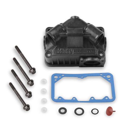 Holley Fuel Bowl, Primary, Center Hung, Black Anodised, 2300, 4150, 4160, Gaskets Included, Each