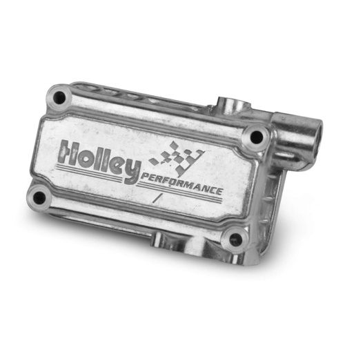 Holley Fuel Bowl, Primary, Side Hung, Shiny Finish, Carburetor Model 4160, Gaskets Included, Aluminium, Each