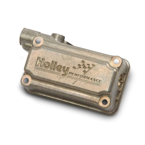 Holley Fuel Bowl, Secondary, Side Hung, Dichromate Finish, Carburetor 4160, Gaskets Included, Aluminium, Each