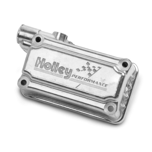 Holley Fuel Bowl, Secondary, Side Hung, Shiny Finish, Carburetor 4160, Gaskets Included, Aluminium, Each