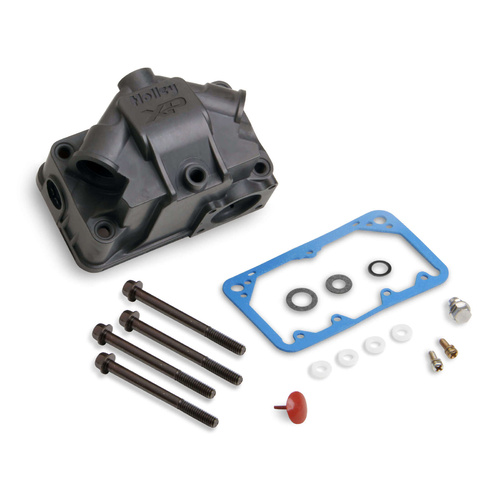Holley Fuel Bowl, Secondary, Center Hung, Black Anodised, 4150, 4160, 4500, Gaskets Included, Each