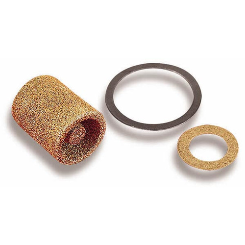 Holley Fuel Filter Elements, Gasoline, Bronze, Replacement, Pair