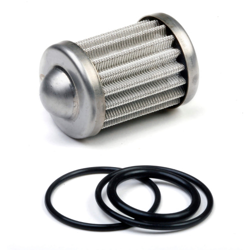 Holley Fuel Filter Element, with O-rings, HP Billet, Replacement, Stainless Steel Mesh, 100 microns, Each