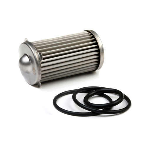 Holley Fuel Filter Element, HP Billet, Replacement, Stainless Steel Mesh, 40 microns, Each