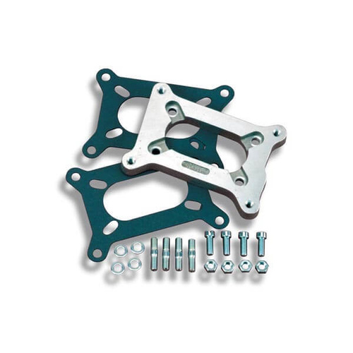 Holley Carburetor Adapter, Open Center, 2300 Flange to Large Rochester 2GC, .500 in. Thick, Kit