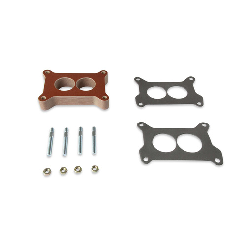 Holley Carburetor Spacer, Phenolic, 1 in. Thick, Ported, 2-Barrel, Each