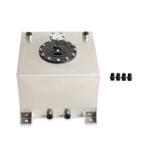 Holley Fuel Pump Accessories, 5 Gallon Aluminum Flat Bottom Fuel Cell