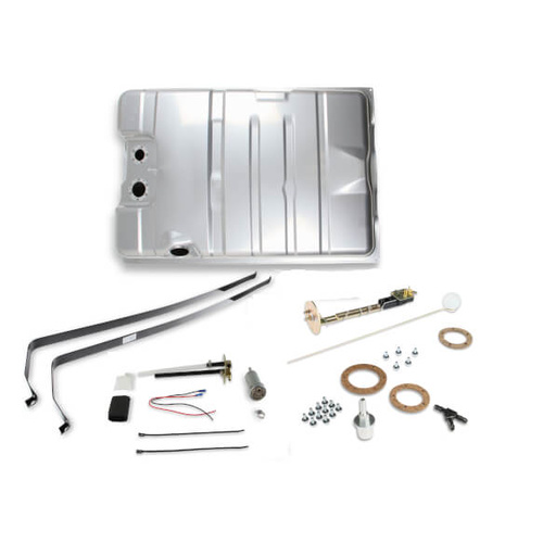 Sniper Fuel Tank, 19 Gallon, 400 LPH, 73-10 Ohms, Gasoline, 1968-70 For Dodge Charger, Steel, Silver, Powdercoated, Kit